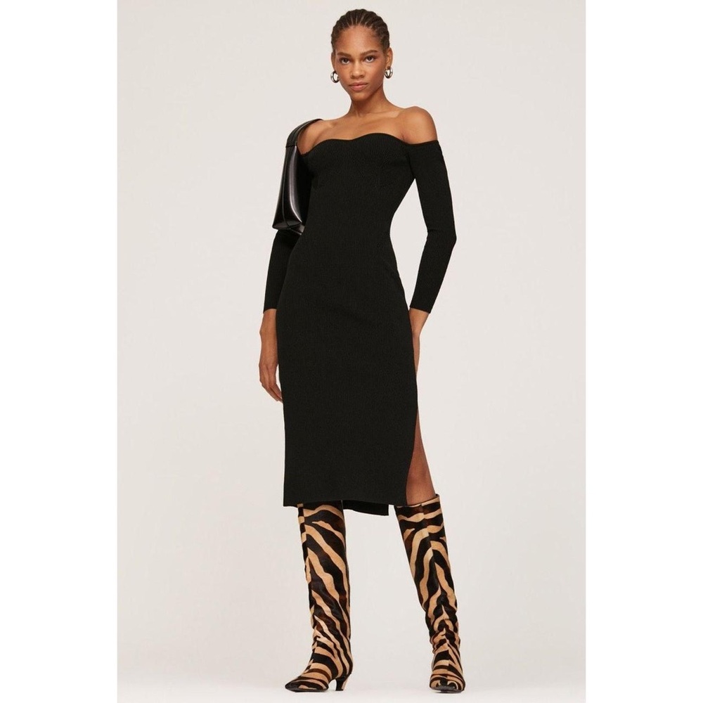 Milly off the shoulder knit dress